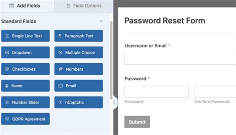 Image result for Recover Password Web Form
