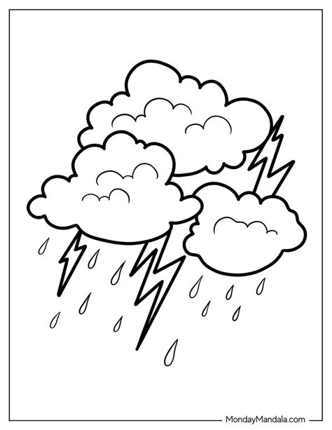 20 Rain Coloring Pages (Free PDF Printables)