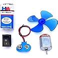 Rs Store Science Project kit (Moter,Fan,Wire,White LED Bulb,Battery ...
