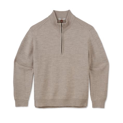 Men's Merino Wool Quarter Zip Sweater – King Ranch Saddle Shop
