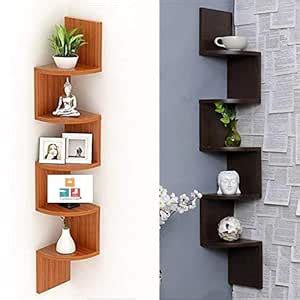 Furniture Cafe Wooden Wall Shelves Corner Hanging Shelf for Living Room ...