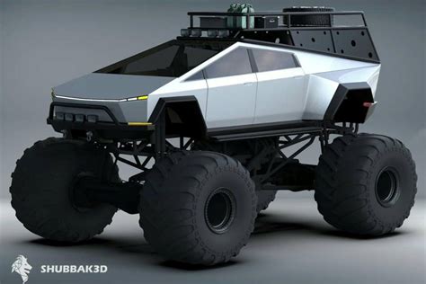 Tesla Cybertruck Monster Truck Crushes Gas-Guzzlers