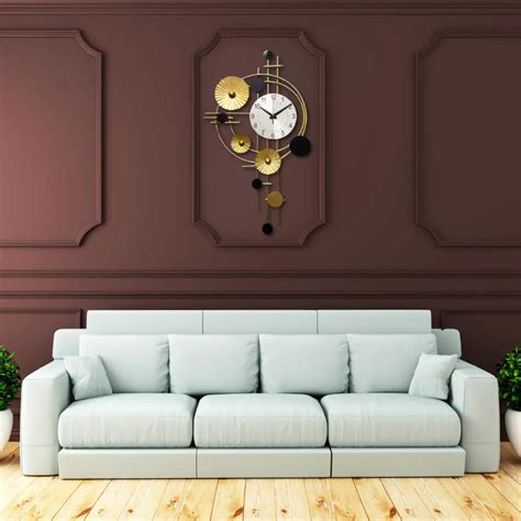 Buy Circular Metallic Plates Wall Clock – ClassyArtZ.com