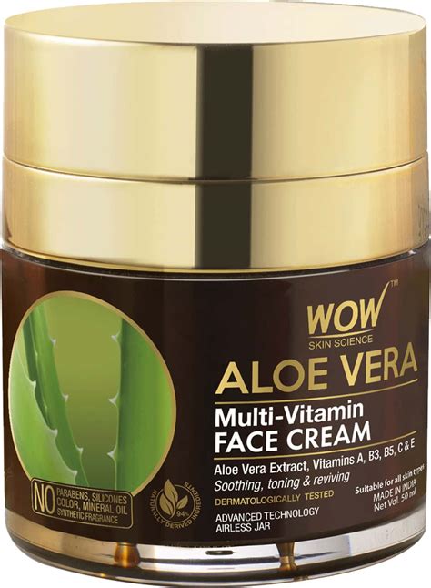Buy WOW SKIN SCIENCE ALOE VERA MULTI-VITAMIN FACE CREAM - 50 ML Online ...