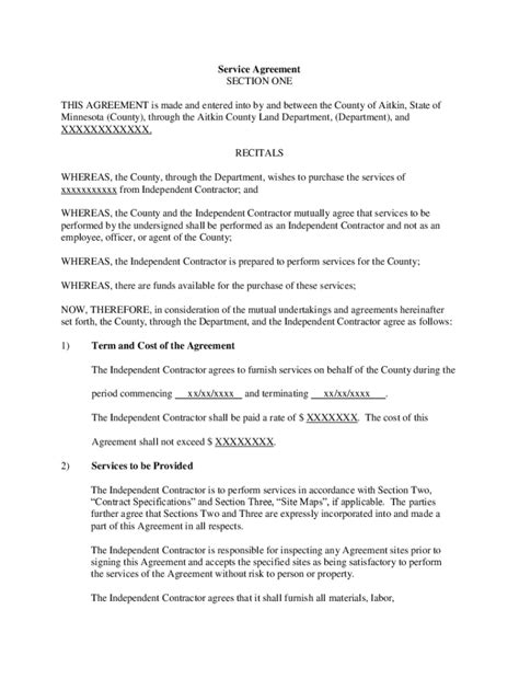 Fillable Online www.wonder.legalservice-agreementService Agreement ...