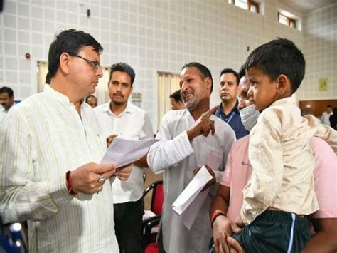 Pushkar Dhami meets people at CM residence, assures them of prompt ...