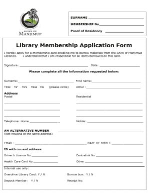 Library Form Fill Up - Fill Online, Printable, Fillable, Blank | pdfFiller