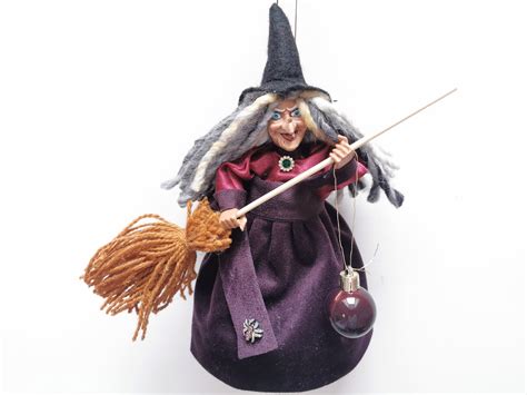 Good Luck KITCHEN WITCH DOLL Witch With Broom Fairy | Etsy