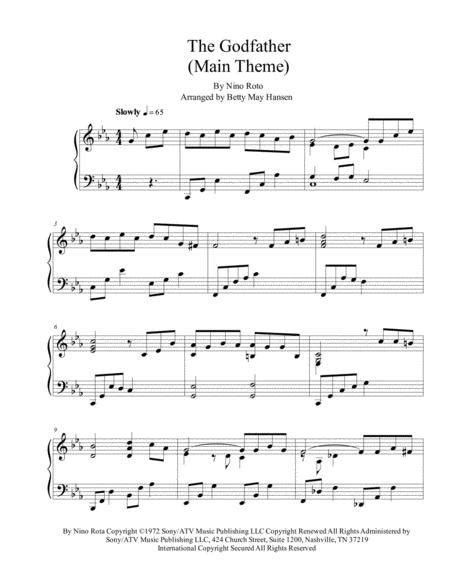 the godfather - PDF free sheet music