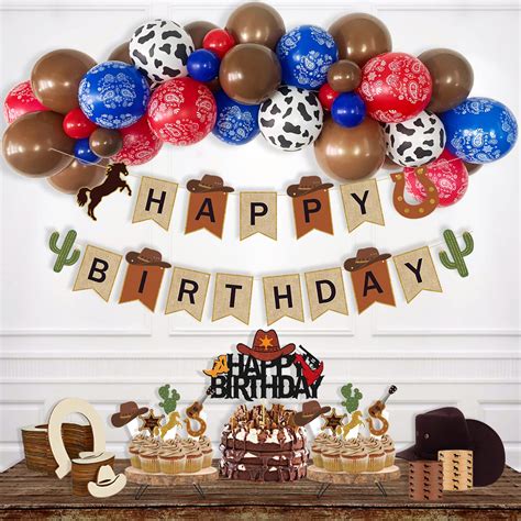 Buy Cowboy Birthday Party Decorations, Western Theme Birthday ...