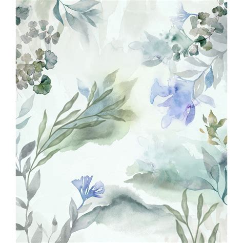 Water Colors Look Floral Wallpaper | Life n Colors