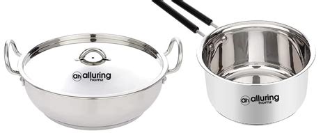 Buy Alluring Homz Stainless Steel Induction Base Cooking Essential ...