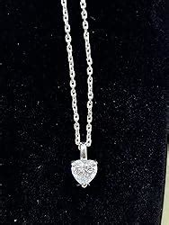 Clara 92.5 Sterling Silver White Gold Plated Heart Solitaire Pendant ...