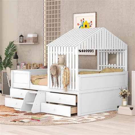 Harper & Bright Designs Harper & Bright Designs House Bed for Kids ...
