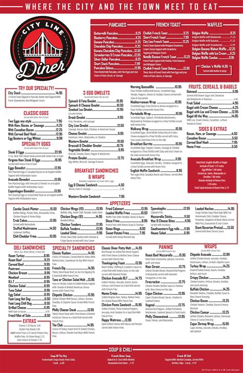 Menu - City Line Diner