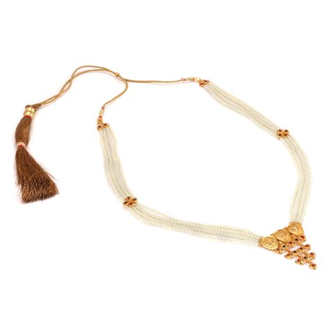 White Beaded Kulo Sitahar Set