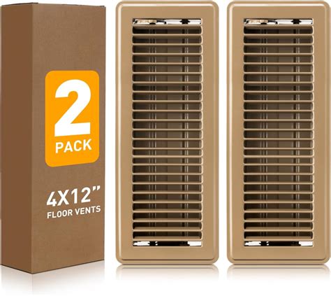 Floor Register 4x12, Heavy Duty Steel Walkable Floor Vent Covers, Air ...