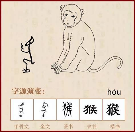 甲骨文猴字怎么写图片,猴的甲骨文怎么写图片(3) - 伤感说说吧