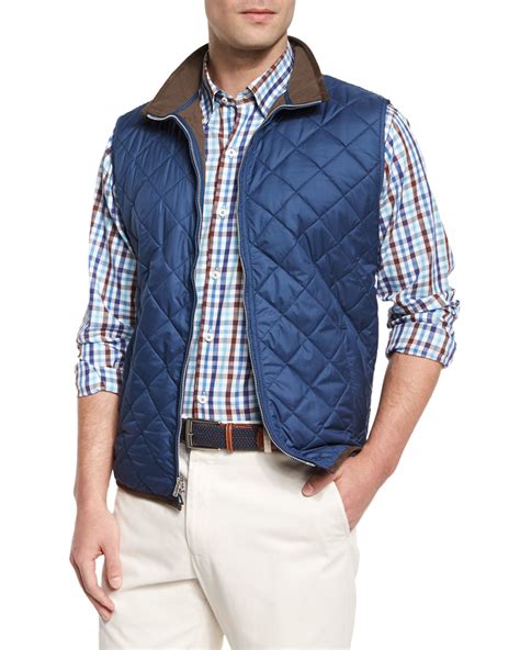Mens Navy Quilted Vest at Timothy Votaw blog