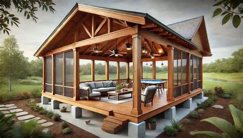 Entry #38 by zubayed679 for Traditional Wooden Screened-In Porch Design ...