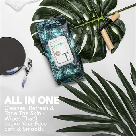 Buy Eye Makeup Remover Wipes, Face Wipes with Tea Tree, 2 Pack (100 ...