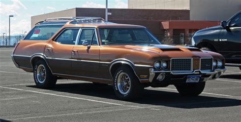 1972 oldsmobile vista cruiser station wagon with the 442 package at the r e olds museum 151 n ...