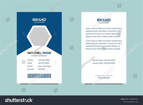 Employee Card Design 的图像结果