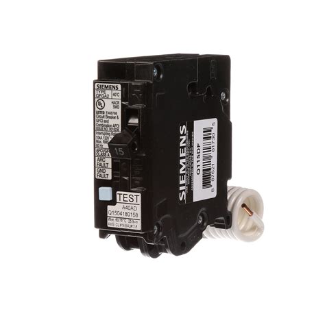 Buy Siemens Q115DF 15-Amp Afci/Gfci Dual Function Circuit Breaker, Plug ...
