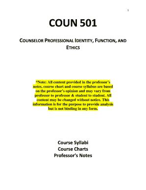 Fillable Online liberty COUN 501 - Liberty University - liberty Fax ...