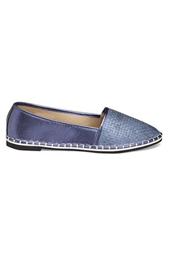 Buy Vero Couture Blue Textured Ballerinas - 41 at Amazon.in