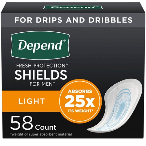 Depend Incontinence Guards/Bladder Control Pads for Men, Maximum, 104 ...