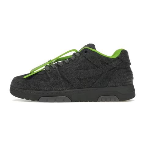 Off White Off-White Out Of Office Ooo Low Tops Grey Green Wool Price in ...