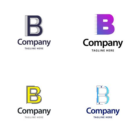 Lettre B Big Logo Pack Design Création de logos modernes et créatifs ...