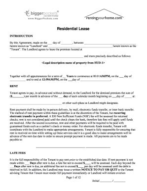 Biggerpockets Landlord Forms 2020-2026 - Fill and Sign Printable ...