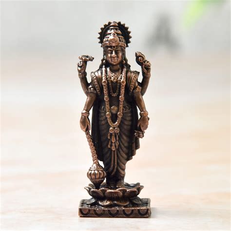 Buy Sri Padmanabhaswamy Idol 12,8 & 6 INCH (Lord Vishnu) (Gold & Blcak ...