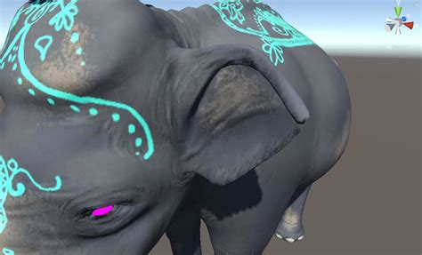 Unity Write Normal Shader 的图像结果