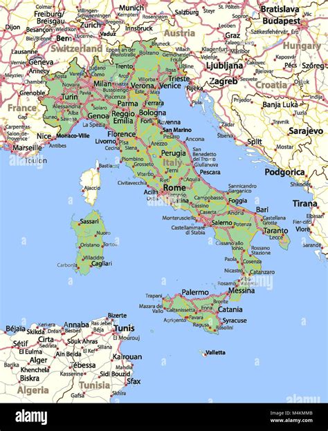 Italy Country Outline High Resolution Stock Photography and Images - Alamy