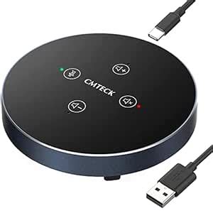 CMTECK USB Speakerphone, Conference Microphone for Home Office, Crystal ...