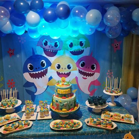 Baby shark Birthday Party Ideas | Photo 10 of 19 | Catch My Party