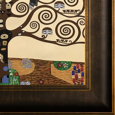 La Pastiche Tree of Life Gustav Klimt Bronze/Brown Wood Framed 26.5 ...