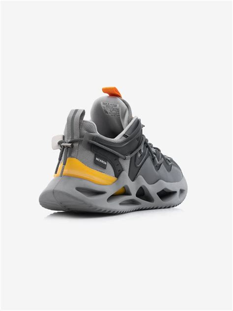 Back view of Smoky Grey Moscow Sneakers – Classy and versatile grey ...