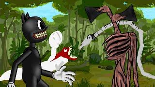 Siren Head vs Cartoon Cat vs Long Horse - Horror Monster Battle Royale