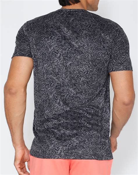 Dark Zebra Roundneck T-Shirt - Yogue Activewear