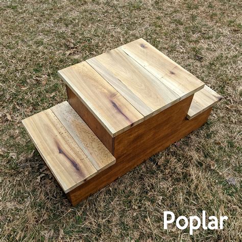 Wooden Horse Mounting Block Horse Timber Mounting Blocks, Heavy Duty