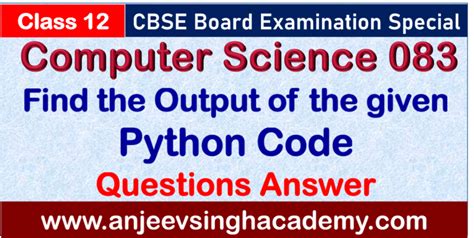 Image result for Class 12th Code 083 Topic. Python