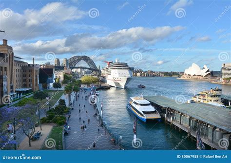 Aerial Urban Landscape View of Sydney Circular Quay in Sydney Ne ...