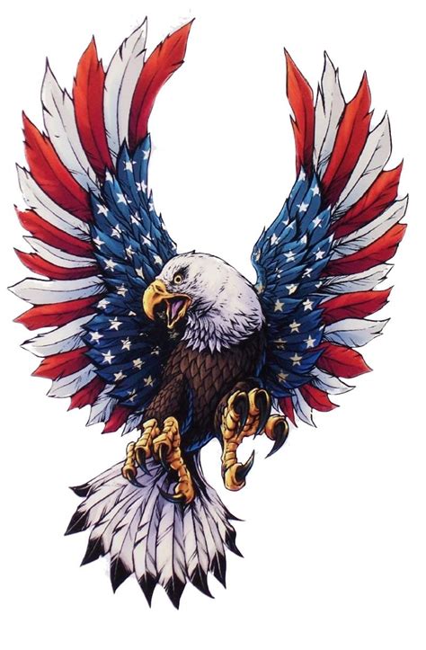 Buy Angry Mad Angled American Eagle Decal Sticker Sizes to fit Golf ...