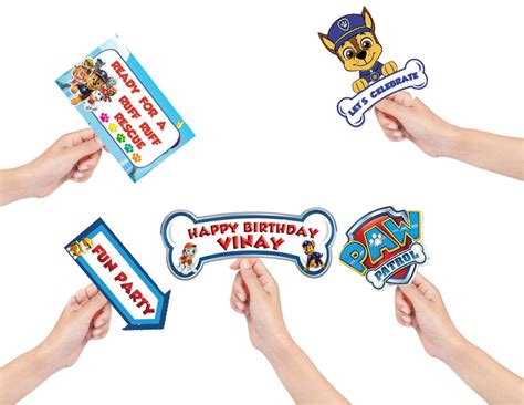 Buy Paw Patrol Theme Party Photo Booth Props | Party Supplies ...