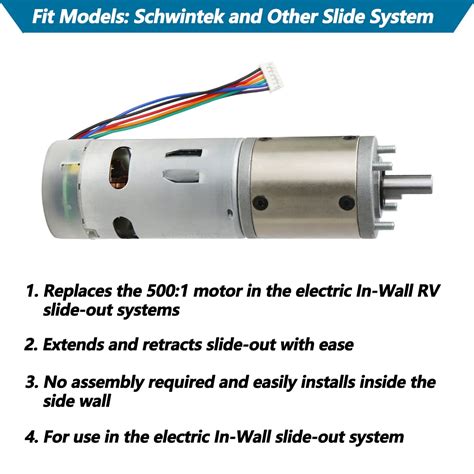 Buy 287298 RV in-Wall Slide-Out Motor (OEM), 500:1 High Torque Gear ...