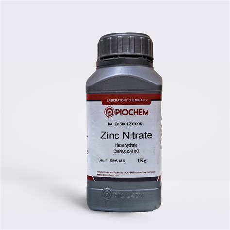 Zinc nitrate hexahydrate , 1kg - Piochem store
